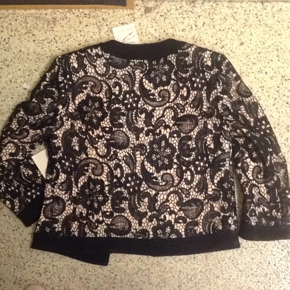 NWT Boston Proper cropped lace jacket sz 4 - Picture 5 of 5